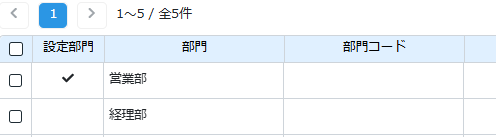 設定部門